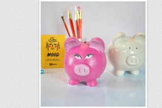 Paint Nite Innovation Labs: Piggy Bank Ceramic I